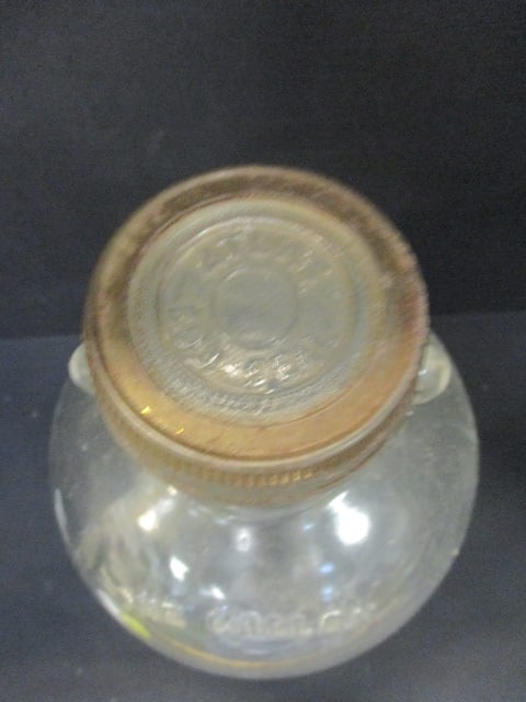 One Gallon Glass Jug w/Wire Bail & Wood Grip Handle - 3
