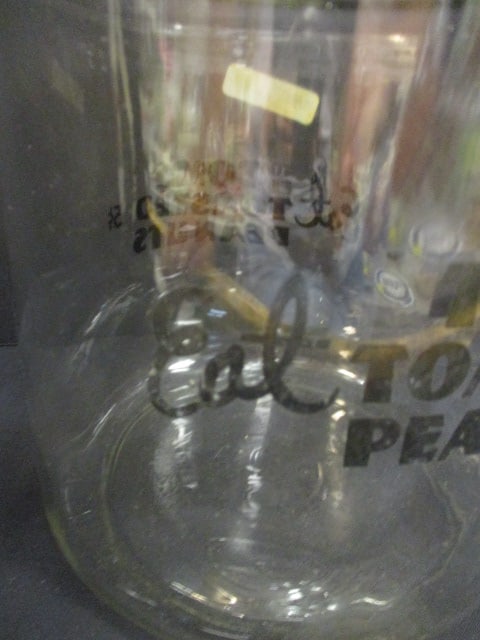 Tom's Toasted P Nuts Store Counter Jar w/Lid - 3