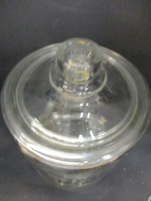 Tom's Toasted P Nuts Store Counter Jar w/Lid - 4
