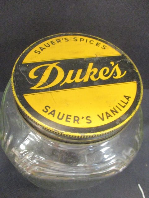 Sauer's Duke's Clear Glass Jar w/Lid - 2