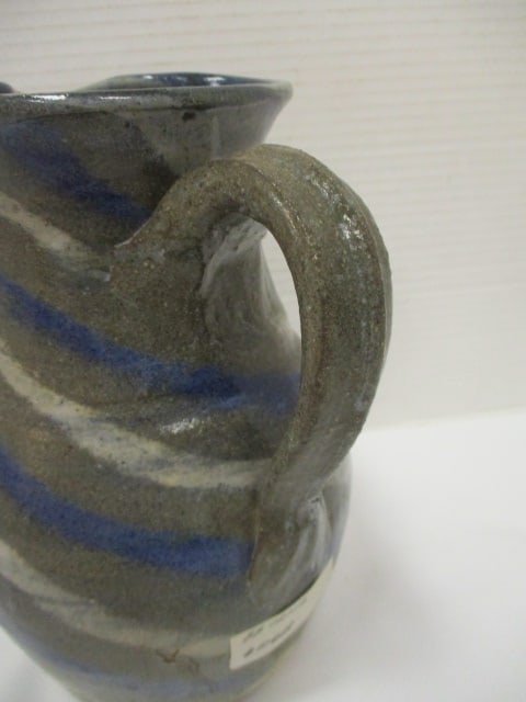 BB Craig Swirl Pattern Pottery Pitcher - 3