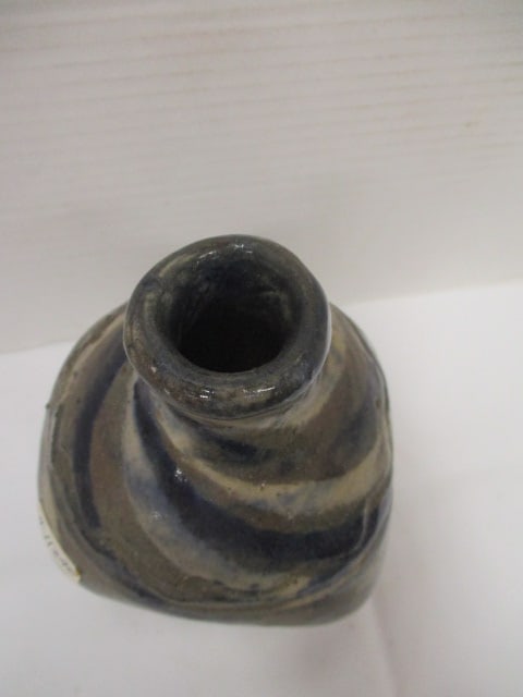 BB Craig Swirl Pottery Jug w/Blue & Beiges - 3