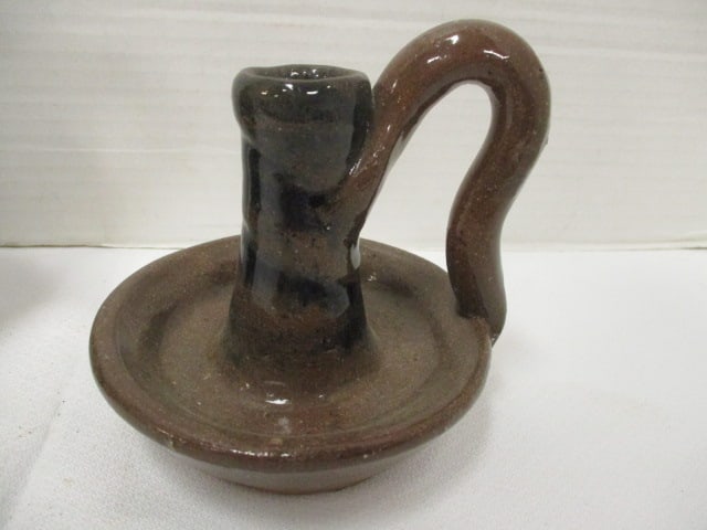 BB Craig Pottery 6" Jug & BB Craig 6" Candle Holder - 2
