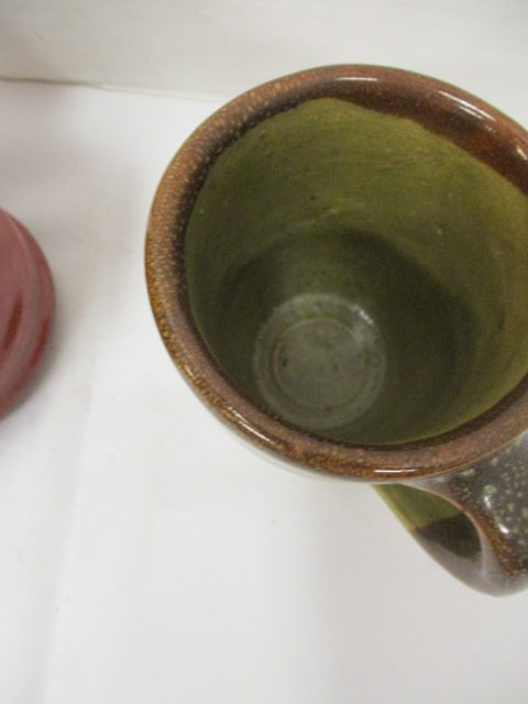 EJ Brown Stoneware Mug & Signed Pottery Ugly Face Mug - 3