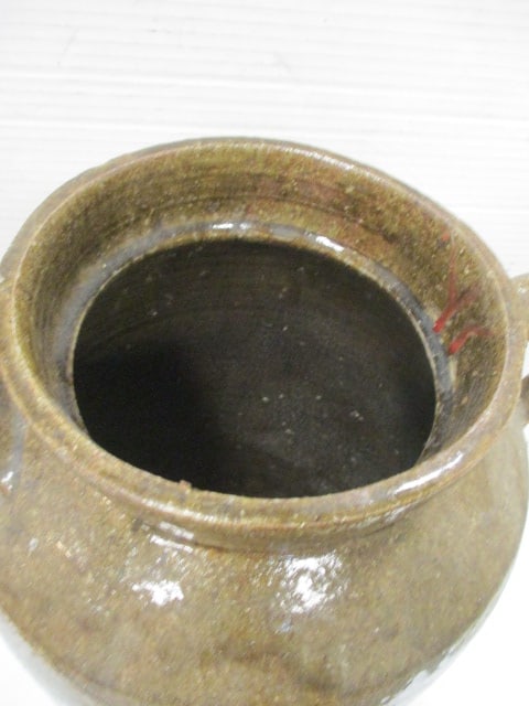 Catawba Valley Stoneware Crock w/Olive Green Glaze #4 - 4