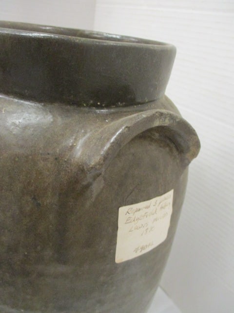 Lewis Miles Antique Pottery Jar w/Lug Handles (Edgefield,SC) - 2