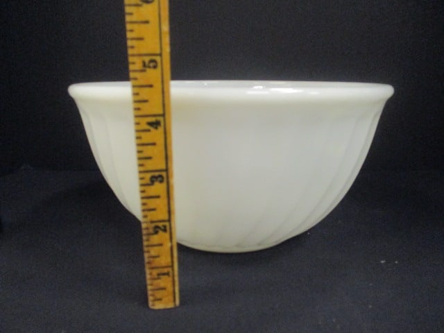 Fireking Milk Glass Bowl - 5