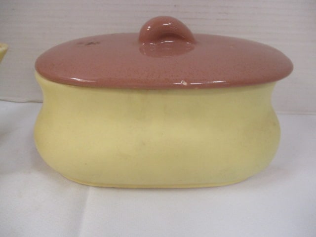 Brush McCoy Teapot & Matching Covered Bowl - 2