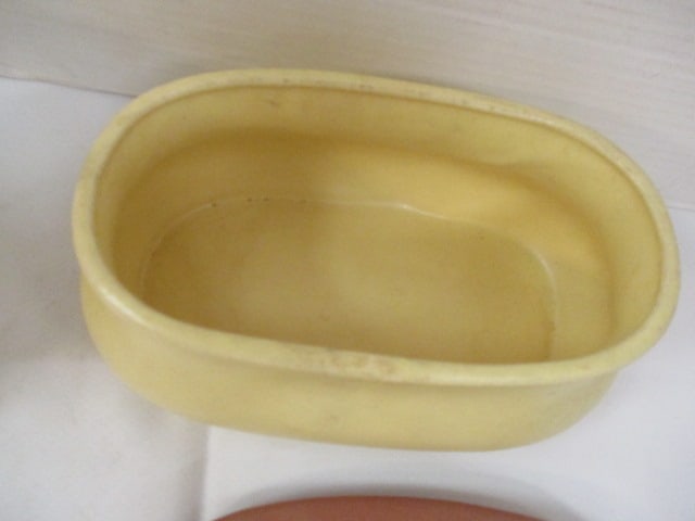 Brush McCoy Teapot & Matching Covered Bowl - 4