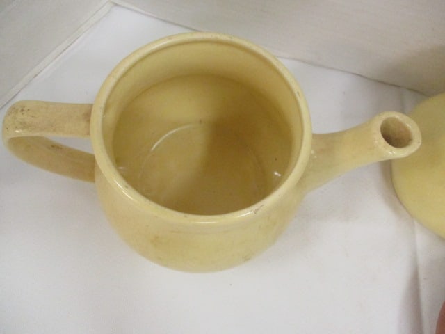 Brush McCoy Teapot & Matching Covered Bowl - 8