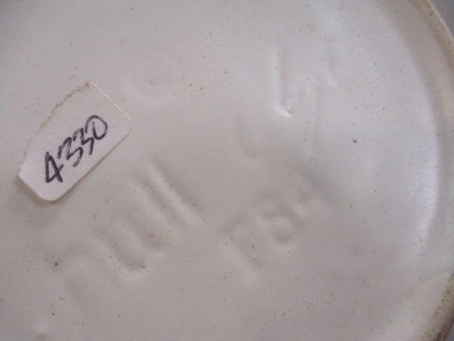 Brush Pottery Green Planter (5") & Hull White Planter (4 1/2") - 4