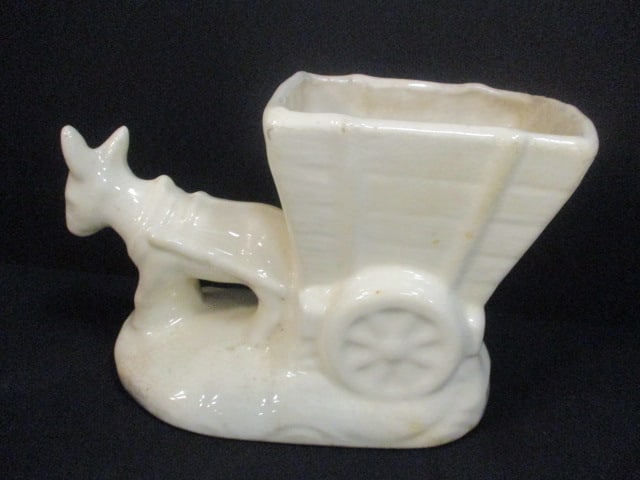 Donkey w/Car Planter (5 1/2"), Yellow Log Planter 7" Long, - 11