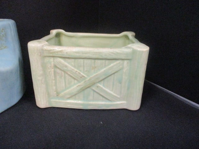 Donkey w/Car Planter (5 1/2"), Yellow Log Planter 7" Long, - 2