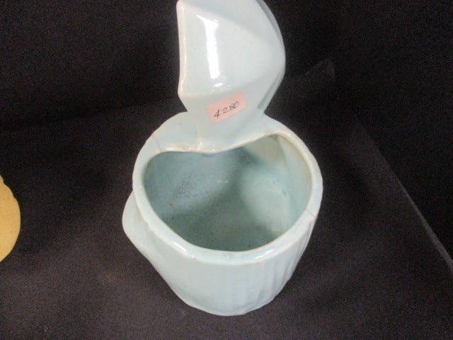 Donkey w/Car Planter (5 1/2"), Yellow Log Planter 7" Long, - 6