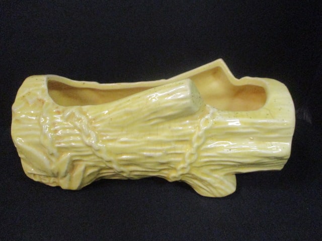 Donkey w/Car Planter (5 1/2"), Yellow Log Planter 7" Long, - 8