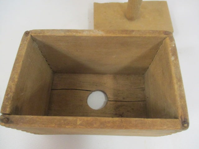 Rectangular Wood Butter Mold w/Dovetail Joints - 4