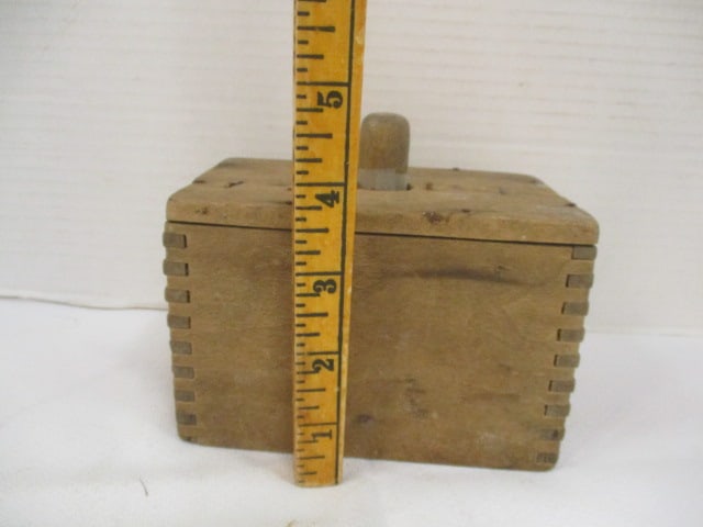 Rectangular Wood Butter Mold w/Dovetail Joints - 5