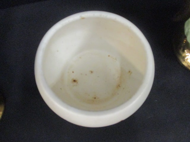Mint Green Teapot (8 1/2"), Sugar Bowl 6", & McCoy Unipet Bowl - 10