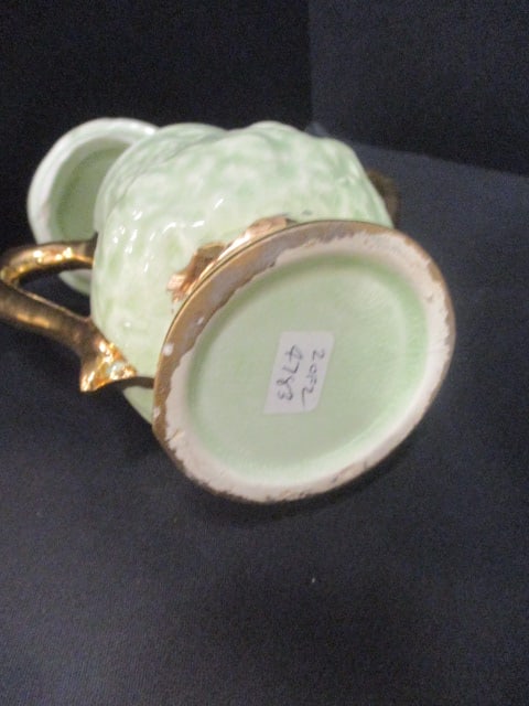Mint Green Teapot (8 1/2"), Sugar Bowl 6", & McCoy Unipet Bowl - 8