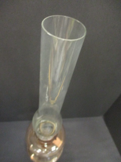 Pink Depression Glass Oil Lamp (P&A Mfg. Co Waterbury,CT) - 5