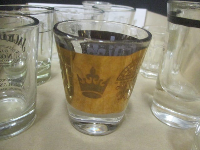 Souvenir Glass Shot Glasses & Lot of 5 Glass Creamer Jars - 2