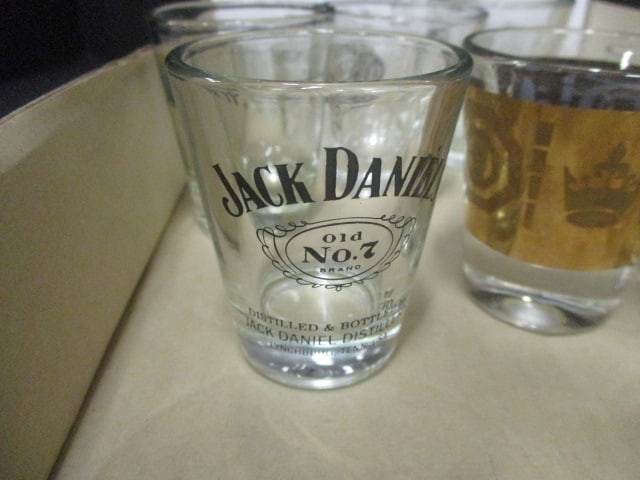 Souvenir Glass Shot Glasses & Lot of 5 Glass Creamer Jars - 3
