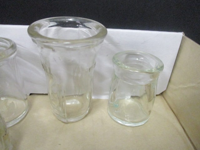 Souvenir Glass Shot Glasses & Lot of 5 Glass Creamer Jars - 7