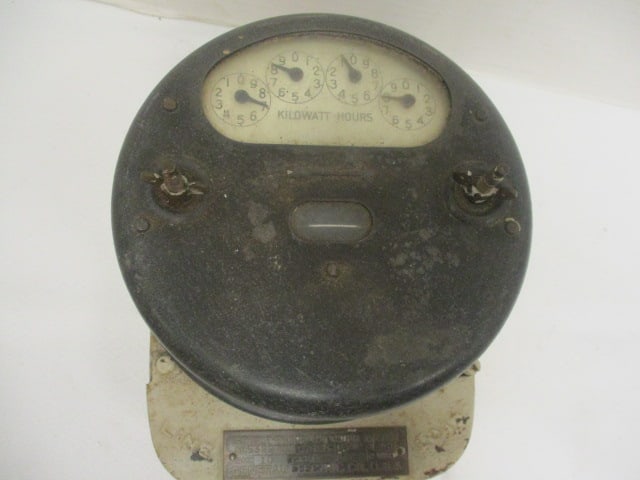 General Electric Vtg. Analog Electrical Watt/Hour Meter - 2