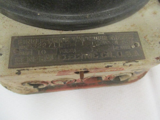 General Electric Vtg. Analog Electrical Watt/Hour Meter - 3