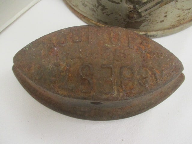 Asbestos Sad Irons (2) & Best Sad Iron Base - 3