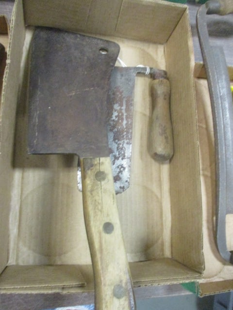 Carbon Steel Meat Cleavers (Lot of 2): .