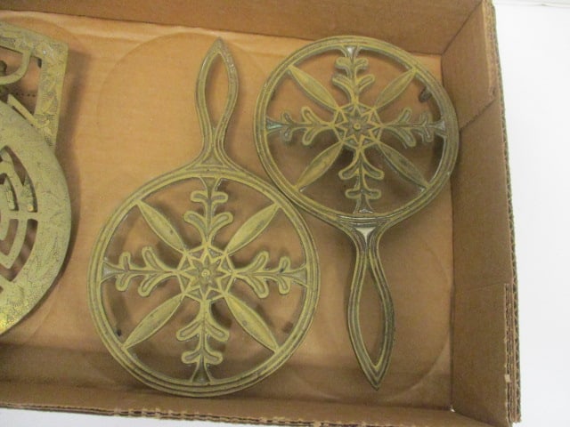 Brass Trivets (Lot of 7) - 3