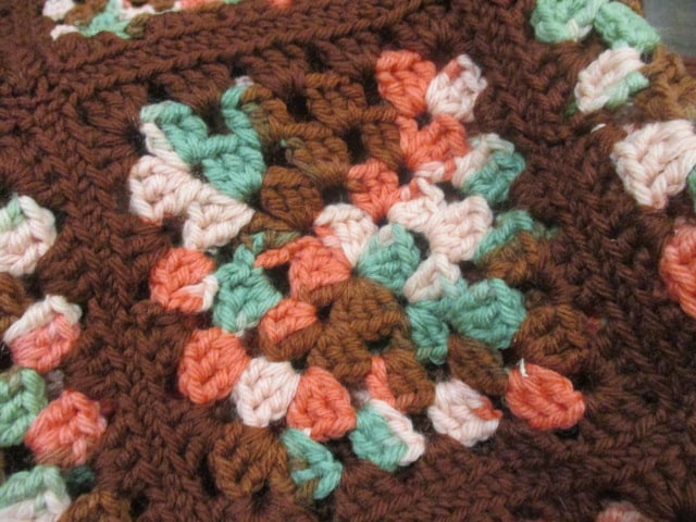 Granny Square Crochet Handmade Afghan - 3