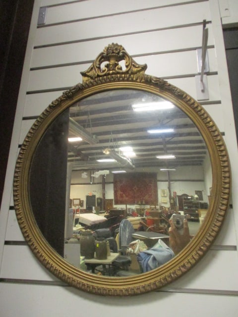 Gilt Frame Vtg. Wall Mirror (1 of 4)