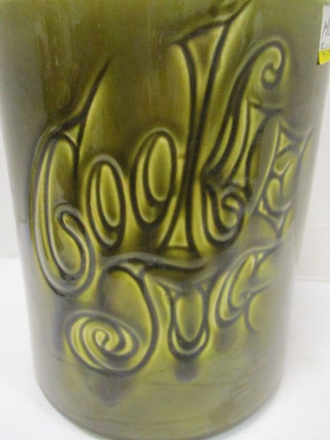 McCoy Olive Vtg. Cookie Jar - 2