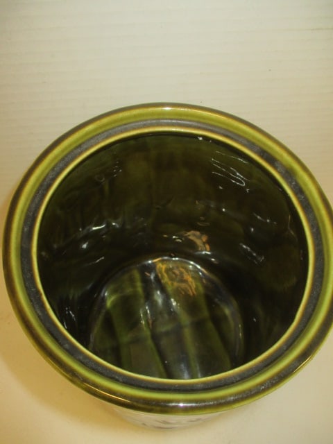 McCoy Olive Vtg. Cookie Jar - 4