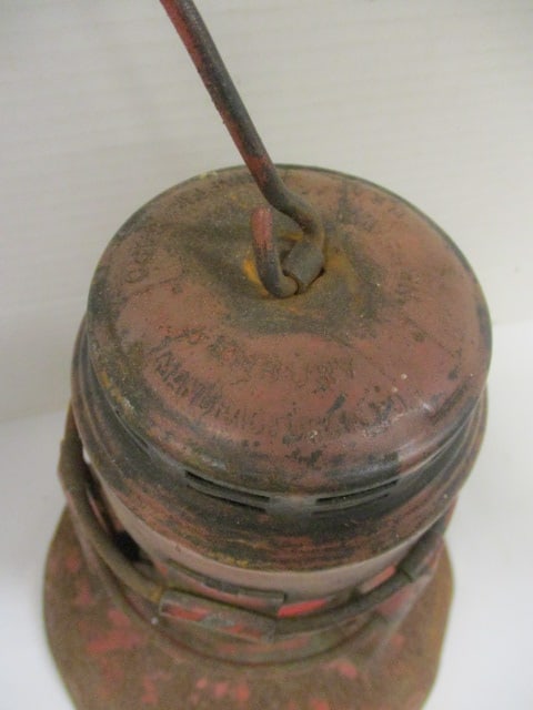 Embury #40 Traffic Guard RR Lantern w/Red Globe - 3