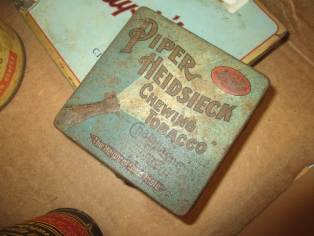 Tobacco Vtg. Tins, Cigarette Tin, etc. - 2