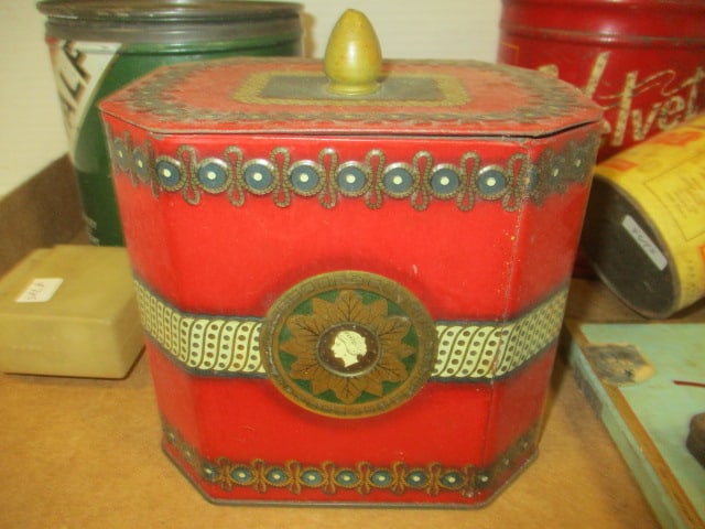 Tobacco Vtg. Tins, Cigarette Tin, etc. - 8
