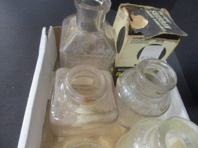 Various Ink Bottles & 1 bottle of ink Grouping - 5