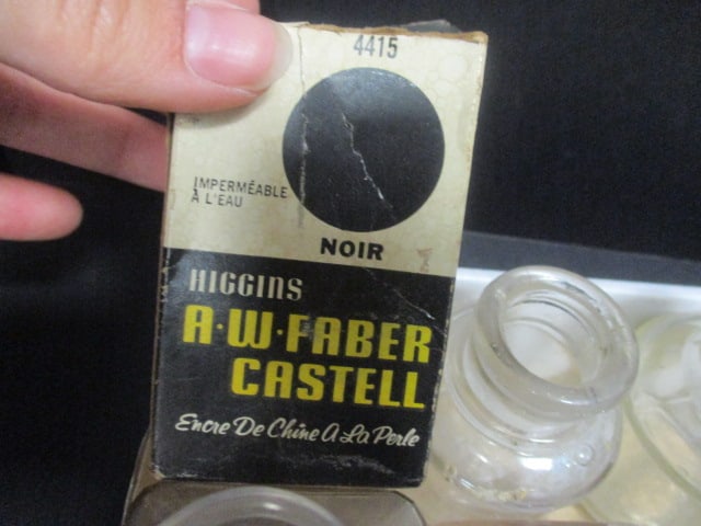 Various Ink Bottles & 1 bottle of ink Grouping - 6