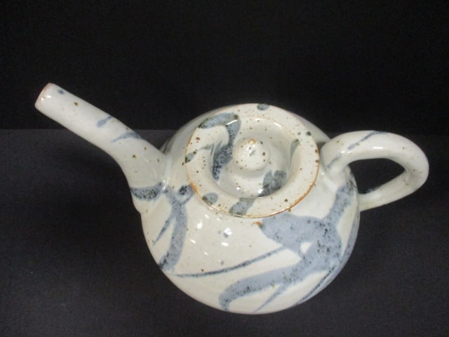 Japanese Studio Pottery Teapot Signed - 2
