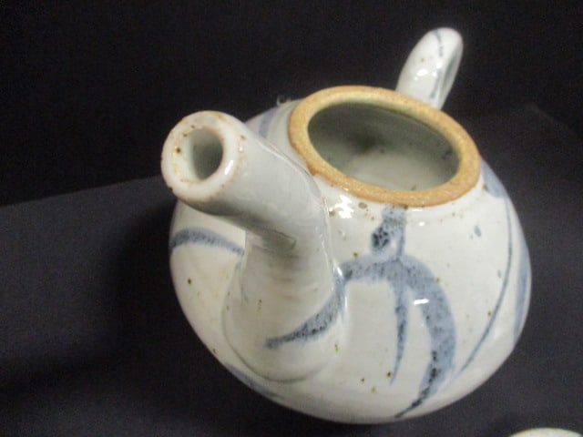 Japanese Studio Pottery Teapot Signed - 5
