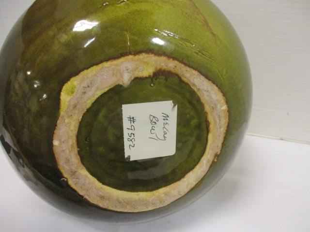 Green & Brown Drip Glaze Planter - 4