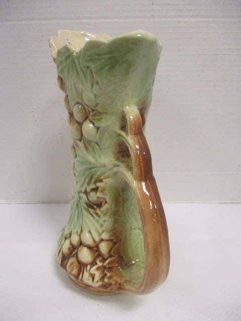 McCoy Pottery Grape & Leaf Ewer Pitcher - 2