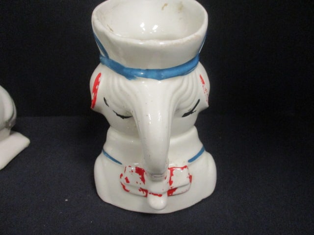 Shawnee Pottery 'Colonial Pig' Creamer 5 1/2", & USA Shawnee - 4