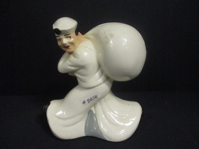 Seamen's Vtg. Saving Bank Piggy Bank: 6" (no stopper