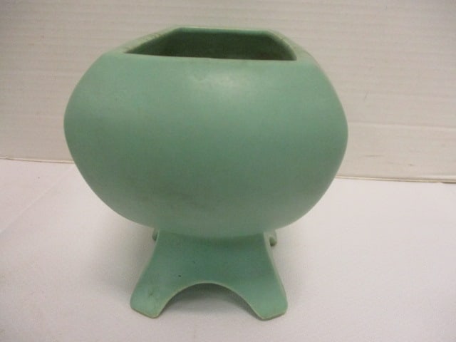 McCoy Mint Green Spring Wood Planter (Lot of 2) - 4