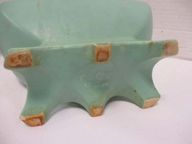 McCoy Mint Green Spring Wood Planter (Lot of 2) - 5
