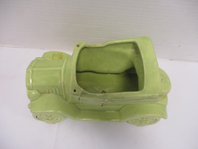 McCoy Unmarked Lime Green Model T Ford Planter - 2